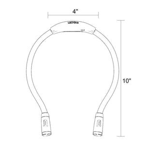 Planet Gates blue LEDGLE High quality Novelty Led Night Light Flashlight Flexible Handsfree Led Neck Light Hug light Book Reading Lamp Hug Light