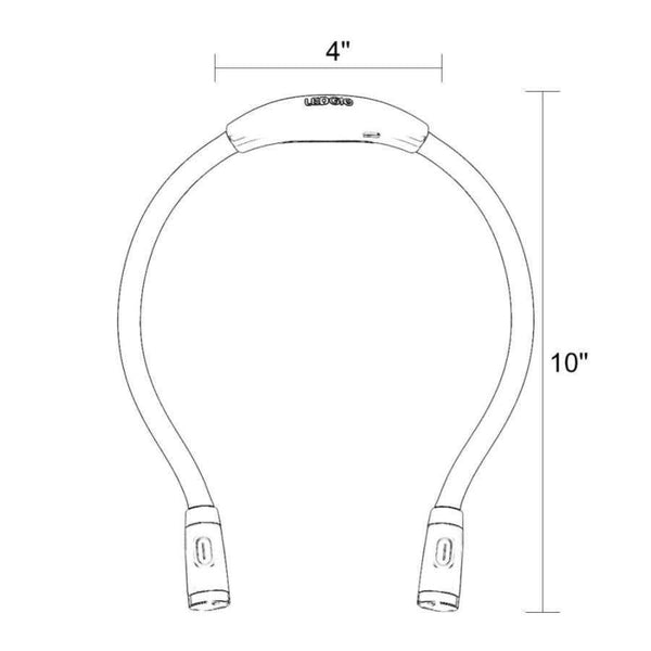 Planet Gates blue LEDGLE High quality Novelty Led Night Light Flashlight Flexible Handsfree Led Neck Light Hug light Book Reading Lamp Hug Light