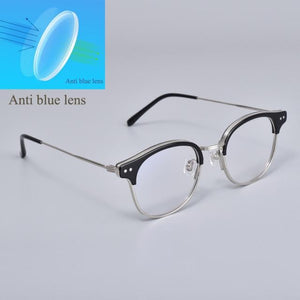 Planet Gates Blue light black Eyeglasses frames women men GENTLE Alio Women Men Eyewear Frames For Reading glasses  Myopia Prescription lens