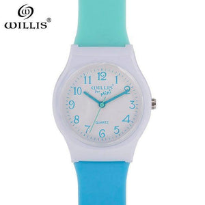 Planet Gates Blue light blue Sports Children Watches Kids Silicone Quartz Cute Watch For Boy Girl waterproof Swimming Wristwatch