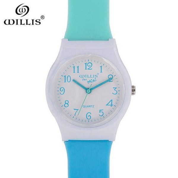Planet Gates Blue light blue Sports Children Watches Kids Silicone Quartz Cute Watch For Boy Girl waterproof Swimming Wristwatch