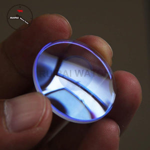 Planet Gates Blue Light Coated Watch Glass 2.0mm Thickness Double Dome Concave Mineral Watch Glass Replacement Watches Parts