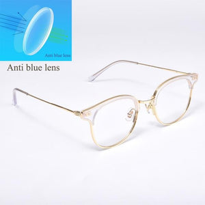 Planet Gates Blue light gold Eyeglasses frames women men GENTLE Alio Women Men Eyewear Frames For Reading glasses  Myopia Prescription lens