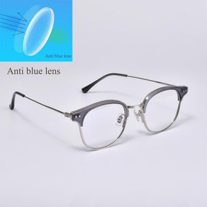 Planet Gates Blue light grey Eyeglasses frames women men GENTLE Alio Women Men Eyewear Frames For Reading glasses  Myopia Prescription lens
