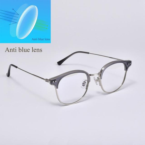 Planet Gates Blue light grey Eyeglasses frames women men GENTLE Alio Women Men Eyewear Frames For Reading glasses  Myopia Prescription lens