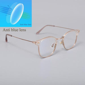 Planet Gates Blue light rose gold Eyeglasses frames women men GENTLE Alio Women Men Eyewear Frames For Reading glasses  Myopia Prescription lens