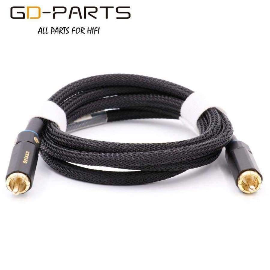 Planet Gates Blue Line / 1.5meter High End 4N OFC RCA Cable 3.5mm Male to Male RCA Signal Line Coaxial Wire Hifi Audio Video TV DVD Interconnect Home Theater