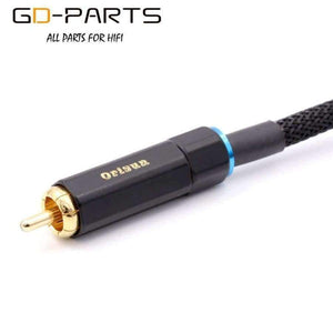 Planet Gates Blue Line / 1.5meter High End 4N OFC RCA Cable 3.5mm Male to Male RCA Signal Line Coaxial Wire Hifi Audio Video TV DVD Interconnect Home Theater