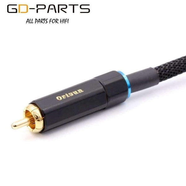 Planet Gates Blue Line / 1.5meter High End 4N OFC RCA Cable 3.5mm Male to Male RCA Signal Line Coaxial Wire Hifi Audio Video TV DVD Interconnect Home Theater