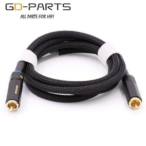 High End 4N OFC RCA Cable 3.5mm Male to Male RCA Signal Line Coaxial Wire Hifi Audio Video TV DVD Interconnect Home Theater