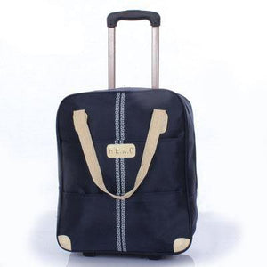 Planet Gates Blue Luggage Metal Trolley Travel Bags Suitcase on wheels valise bagages roulettes Hand Trolley Unisex Bag Sac Board Chassis Package