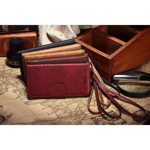 Planet Gates Blue Luxury Retro Flip Wallet Leather Phone Cover  For iPhone 5 5S Case With Stand Function