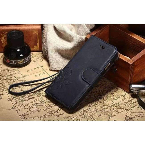 Planet Gates Blue Luxury Retro Flip Wallet Leather Phone Cover  For iPhone 5 5S Case With Stand Function