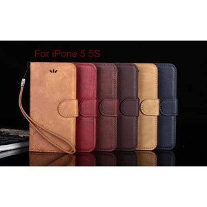 Planet Gates Blue Luxury Retro Flip Wallet Leather Phone Cover  For iPhone 5 5S Case With Stand Function