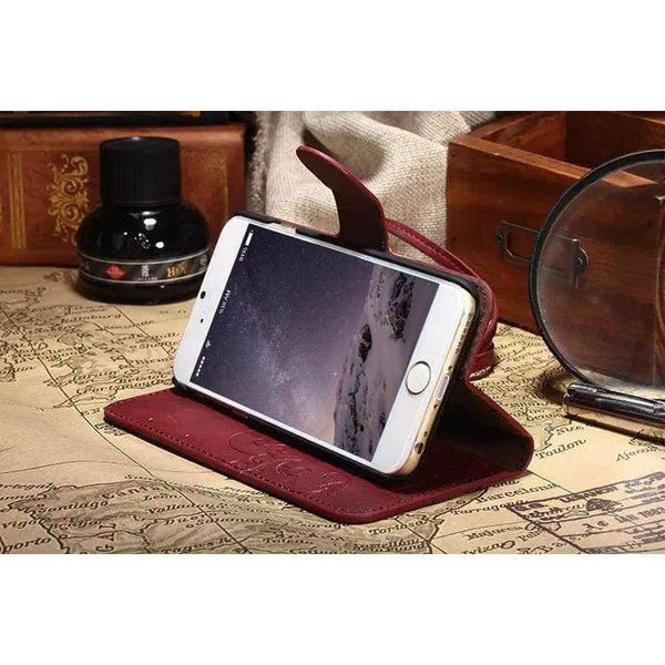 Planet Gates Blue Luxury Retro Flip Wallet Leather Phone Cover  For iPhone 5 5S Case With Stand Function