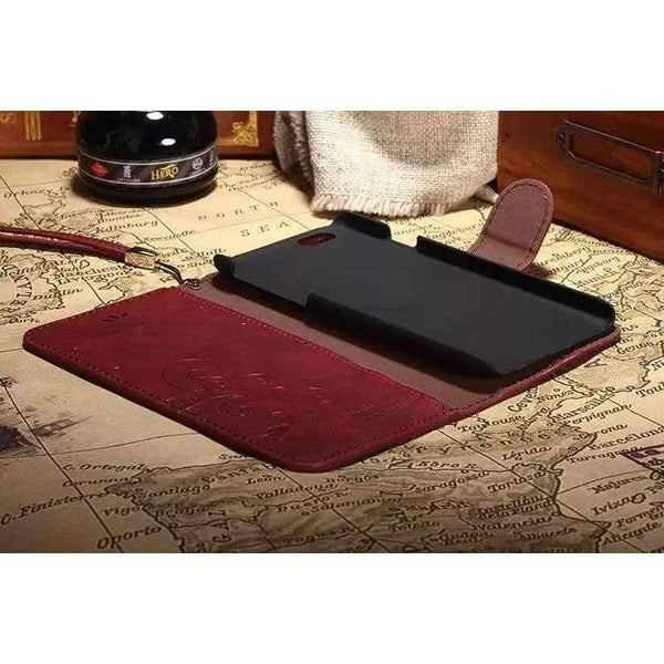 Planet Gates Blue Luxury Retro Flip Wallet Leather Phone Cover  For iPhone 5 5S Case With Stand Function