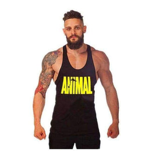 Planet Gates Blue / M Animal Fitness Stringer Hoodies Muscle Shirt Bodybuilding Clothing Gyms Tank Top Mens Sporting Sleeveless T shirts