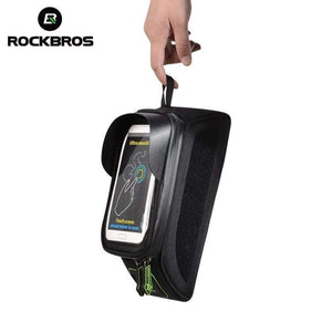 Planet Gates Blue / M Bicycle Bike Bags Rainproof Touch Screen Cycling Top Front Tube Frame Bags 5.8/6.0 Phone Case Bike Accessories
