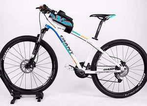 Planet Gates Blue / M Bicycle Front Top Tube Bag Cycling Bike Frame Saddle Package For Mobile Phone Waterproof Touch Screen Bike Accessories