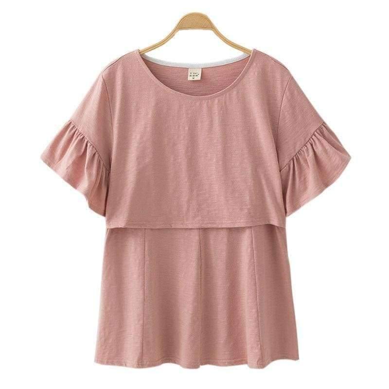 Planet Gates Blue / M Cotton Maternity Clothing Breastfeeding Nursing Tops Pregnancy Shirt Clothes For Pregnant Women Plus Size Wear Summer 2018 New
