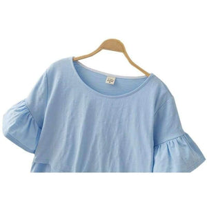 Planet Gates Blue / M Cotton Maternity Clothing Breastfeeding Nursing Tops Pregnancy Shirt Clothes For Pregnant Women Plus Size Wear Summer 2018 New