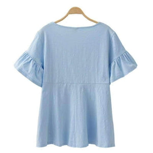 Planet Gates Blue / M Cotton Maternity Clothing Breastfeeding Nursing Tops Pregnancy Shirt Clothes For Pregnant Women Plus Size Wear Summer 2018 New