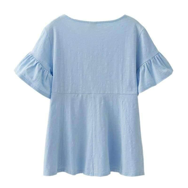 Planet Gates Blue / M Cotton Maternity Clothing Breastfeeding Nursing Tops Pregnancy Shirt Clothes For Pregnant Women Plus Size Wear Summer 2018 New