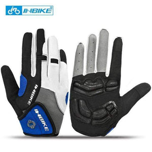 Planet Gates Blue / M Gel Padded Cycling Gloves Full Finger Road Bicycle Outdoor Sports Skiing Gloves Men Women Racing Climbing MTB Bike Gloves