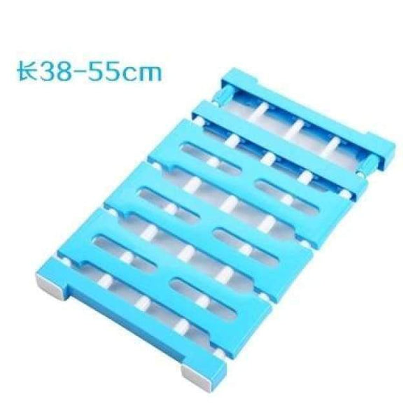 Planet Gates blue M hot Wardrobe partition storage rack cabinets holder organizers nail free telescopic spacer frame Clothes rack kitchen shelf