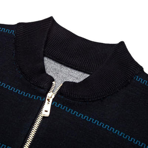 Planet Gates Blue / M Jacket Men Casual Mandarin Collar Mens Coat Pockets zipper Contrast Color Mens Jackets And Coats