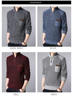 Planet Gates Blue / M Jackets For Men Half Zip Pullover Trend Overcoat Winter Windbreakers Casual Coat Men Clothing