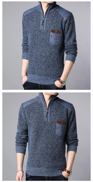 Planet Gates Blue / M Jackets For Men Half Zip Pullover Trend Overcoat Winter Windbreakers Casual Coat Men Clothing