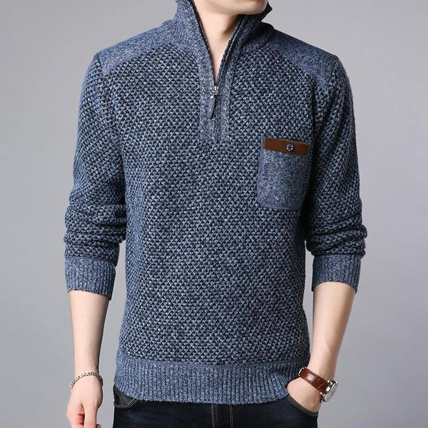 Planet Gates Blue / M Jackets For Men Half Zip Pullover Trend Overcoat Winter Windbreakers Casual Coat Men Clothing