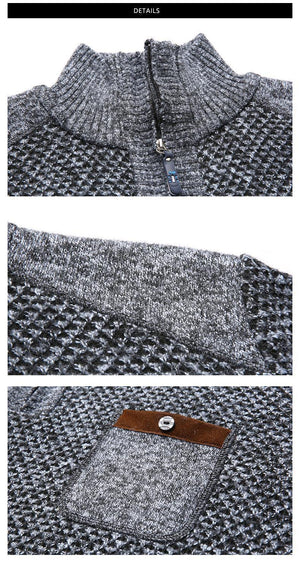 Jackets For Men Half Zip Pullover Trend Overcoat Winter Windbreakers Casual Coat Men Clothing - Planet Gates