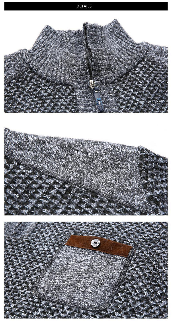 Jackets For Men Half Zip Pullover Trend Overcoat Winter Windbreakers Casual Coat Men Clothing - Planet Gates