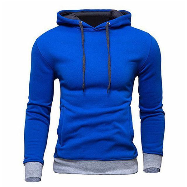 Planet Gates Blue / M Men's Sweatshirt  New design Fashion Solid Hooded Casual Autumn Hoodies 4 Colors Male High Quality Pullover