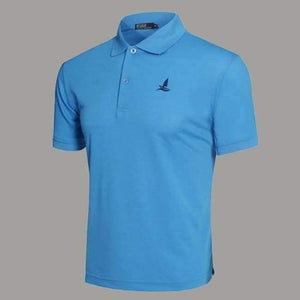 Planet Gates Blue / M Men's T-Shirts tops & tees Short Sleeve sports dress T shirt Cotton Golf shirt LUCKY SAILING Running Sports shirt