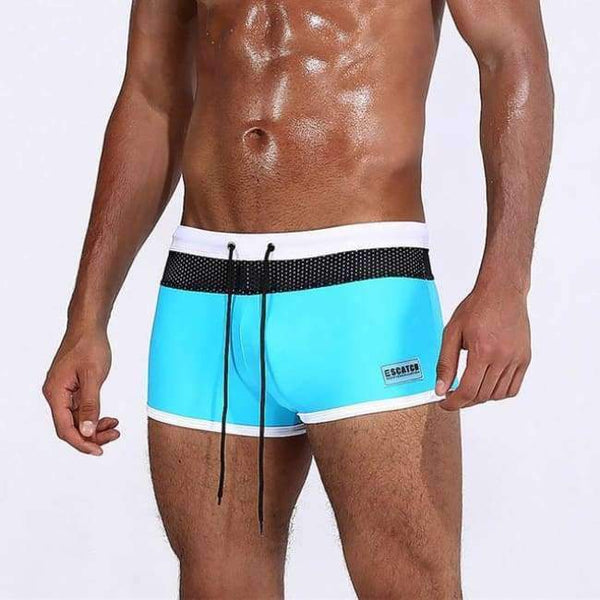 Planet Gates Blue / M Mens Swim Briefs High Quality Men's Swimming Shorts Beachwear Sport Man Swimwear Summer Holiday Surf Mens Swimsuit