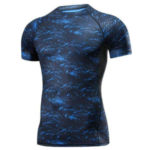 Planet Gates Blue / M MMA T-Shirt Rashguard MMA Gym Tee Shirt Fighting Martial Arts Fitness Training Muay Thai T Shirt Men Homme  Jersey