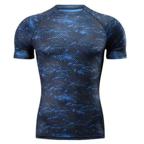 Planet Gates Blue / M MMA T-Shirt Rashguard MMA Gym Tee Shirt Fighting Martial Arts Fitness Training Muay Thai T Shirt Men Homme  Jersey