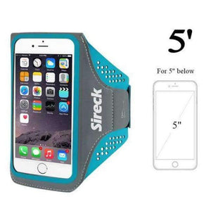 Planet Gates Blue M Running Bag Waterproof Sport Arm Bag 5.0'' 5.8'' Phone Case Fitness Gym Bag Jogging Arms Belt Pouch Running Accessories