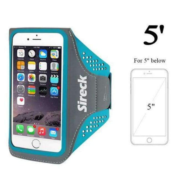 Planet Gates Blue M Running Bag Waterproof Sport Arm Bag 5.0'' 5.8'' Phone Case Fitness Gym Bag Jogging Arms Belt Pouch Running Accessories