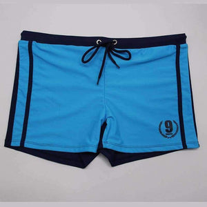 Planet Gates Blue / M Swimwear Men Breathable Swimsuits Man Swim Trunks Boxer Briefs Sunga Swim Suits Maillot De Bain Beach Shorts