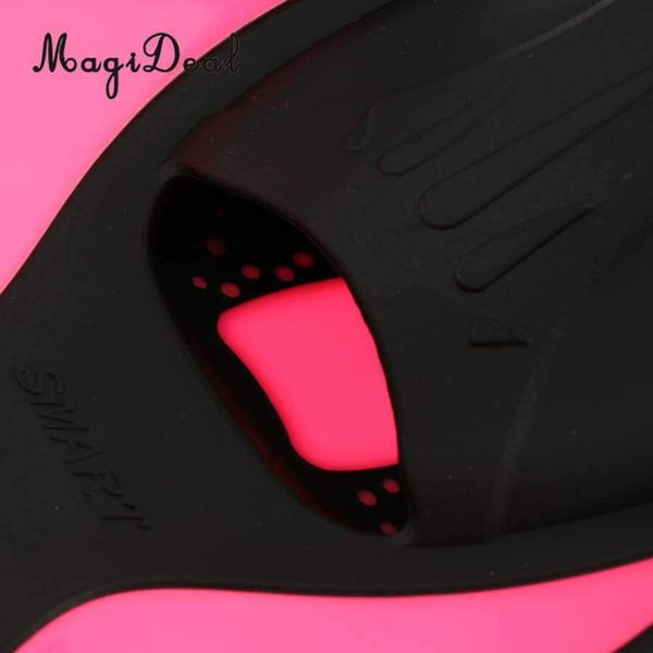 Planet Gates Blue M Universal Full Foot Short Fins Scuba Diving Swim Training Flippers Kid Adult Swimming Fins Snorkeling Water Fin 6 Sizes
