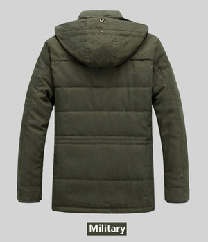 Planet Gates blue / M Winter Jacket men Brand Warm Thicken Coats Quality Middle age mens Cotton-Padded