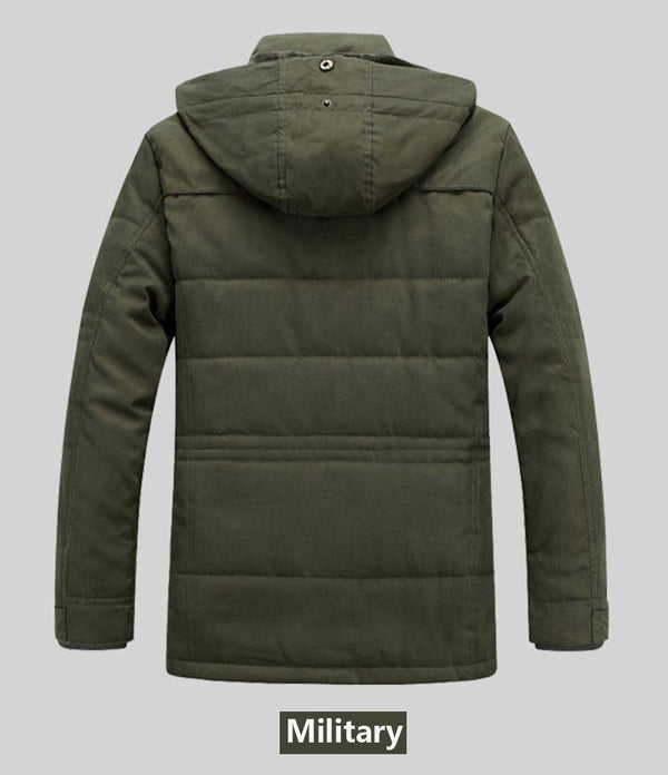 Planet Gates blue / M Winter Jacket men Brand Warm Thicken Coats Quality Middle age mens Cotton-Padded