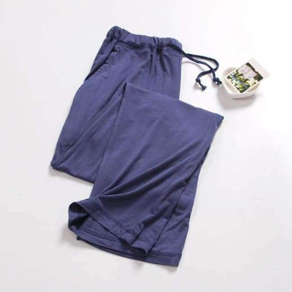 Planet Gates blue / M Women's Trousers Modal Spring Autumn Bottom Pyjama Cotton Pajama Pants Ladies Pajama Bottoms Black Women Sleeping Pants Q296