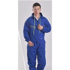 Planet Gates blue male / S Men Women Coveralls Long Sleeve Hooded Reflective strip Overalls Auto Repair Engineering Spray Paint Workwear Working Uniforms