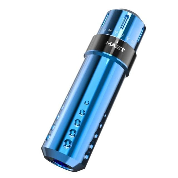 Planet Gates Blue Mast Adjustable Stroke Permanent Makeup Tattoo Pen Machine RCA Interface Professional Coreless Motor Tattoo Rotary Machine