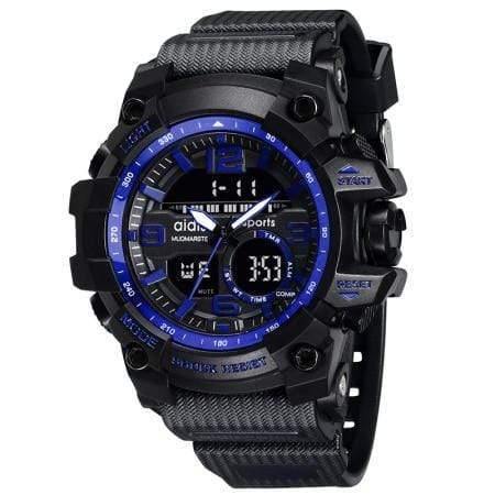 Planet Gates blue Men's sports watches waterproof military LED digital quartz electronic children watch men clock relogio masculino